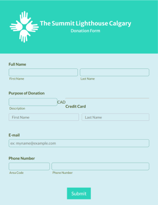 Square Donation Form Template