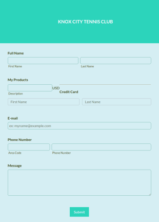 Square Membership Payment Form Template