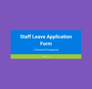 Staff Leave Application Form Template