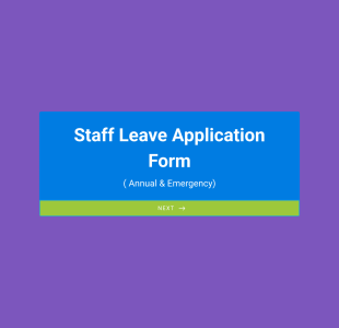 Staff Leave Application Form Template