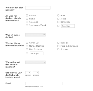 Stammhalter Form Template