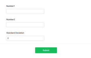 Standard Deviation Calculator Form Template