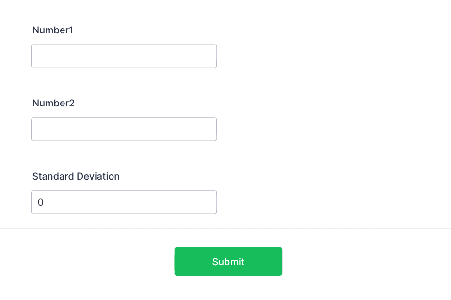 Standard Deviation Calculator Form Template | Jotform