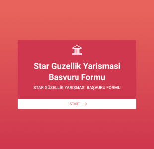 STAR TV Güzellik Yarışması Başvuru Form Template