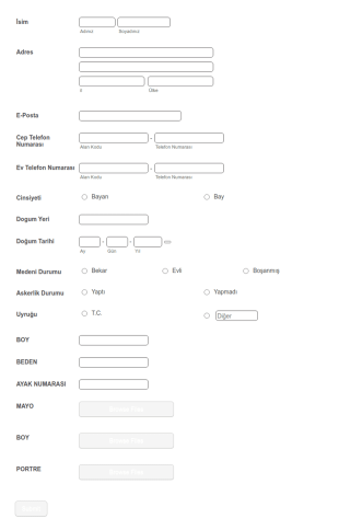 STAR TV Güzellik Yarışması Başvuru Form Şablonu