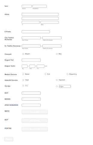 STAR TV Güzellik Yarışması Başvuru Form Şablonu