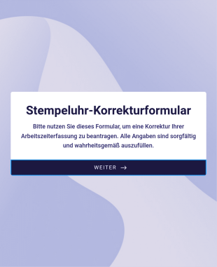 Stempeluhr Korrekturformular