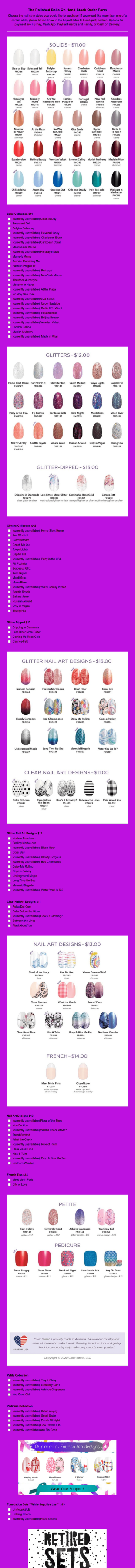 Stephanie's Color Street On Hand Stock Form Template