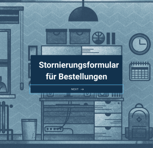 Stornierungsformular Für Bestellungen Form Template