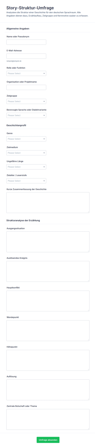 Struktur Story Umfrage