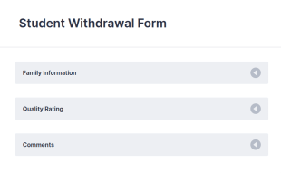 Student Withdrawal Form Template