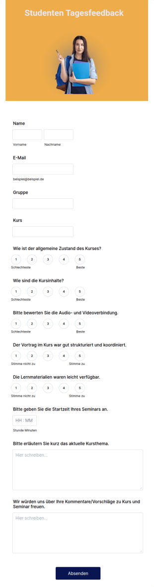 Studenten Tagesfeedback