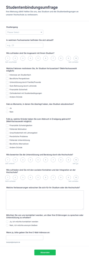 Studentenbindungsumfrage