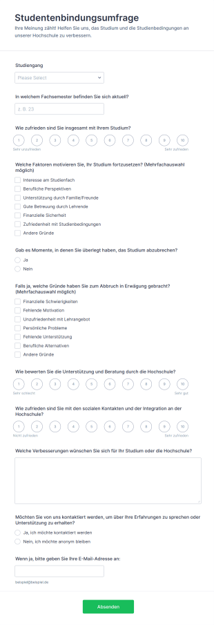 Studentenbindungsumfrage