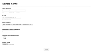 Stwórz Konto