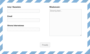 Stylowy Kopertowy Formularz Kontaktowy