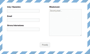 Stylowy Kopertowy Formularz Kontaktowy