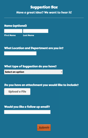 Suggestion Box Template