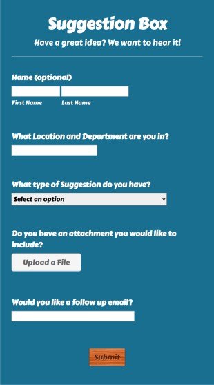 Suggestion Box Template