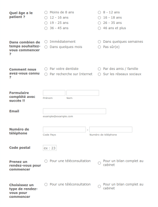 Suis Je éligible ? Form Template