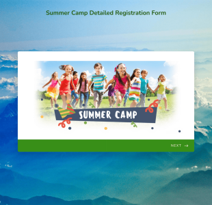 Summer Camp Detailed Registration Form Template