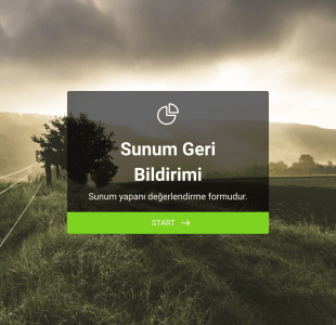 Sunum Değerlendirme Form Template
