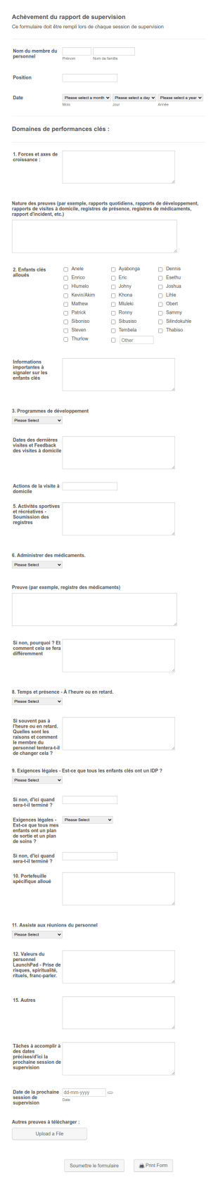 Supervision Du Personnel