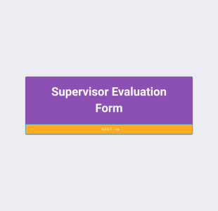 Supervisor Evaluation Form Template