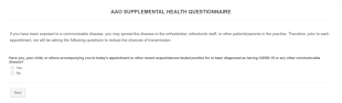 Supplemental Health Questionnaire Form Template