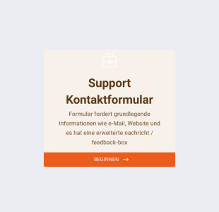 Support Kontaktformular Form Template