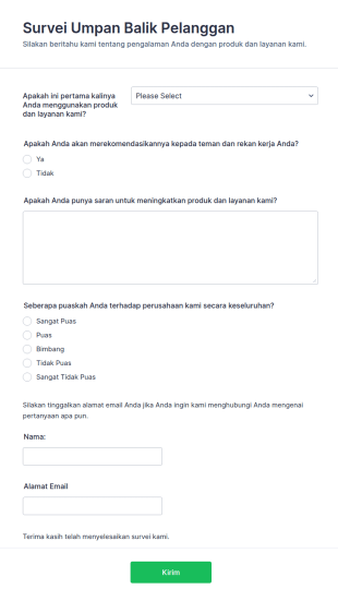 Survei Umpan Balik Pelanggan
