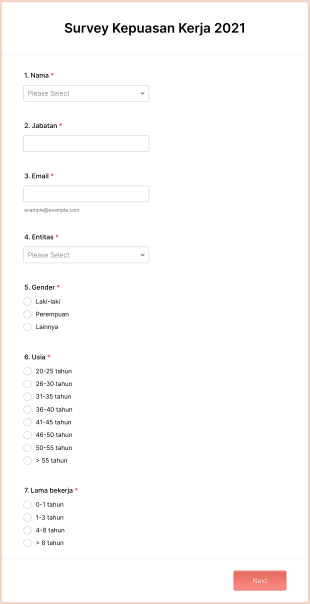 Survey Kepuasan Kerja