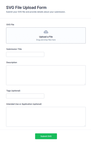 SVG File Upload Form Template