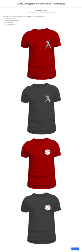 T Shirt Design Abstimmungsformular Form Template