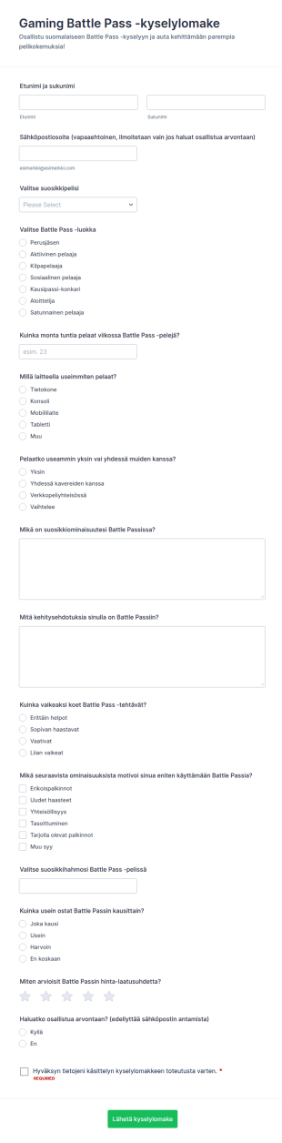 Taistelupassin Käyttöönottoilmoitus