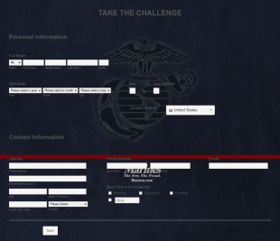 Take The Challenge Form Template