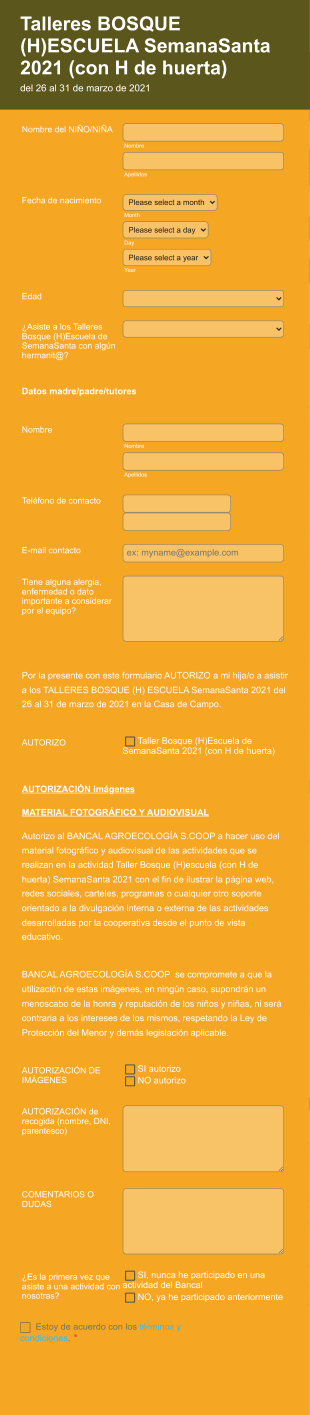 Talleres BOSQUE (H) Escuela (con H De Huerta)