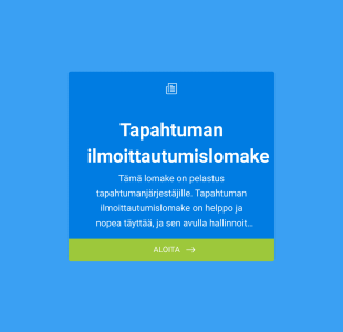 Tapahtuman Ilmoittautumislomake Form Template