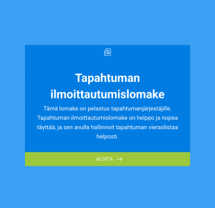 Tapahtuman Ilmoittautumislomake