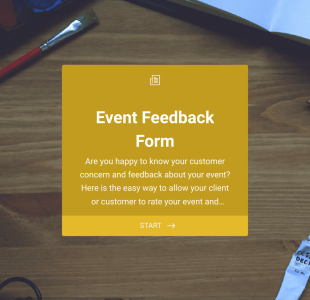 Tapahtuman Palautelomake Form Template