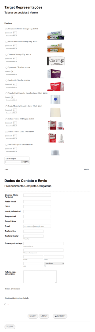 Target Representações