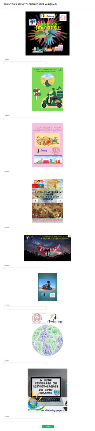 Tarihte Bir Stem Yolcusu Poster Form Şablonu