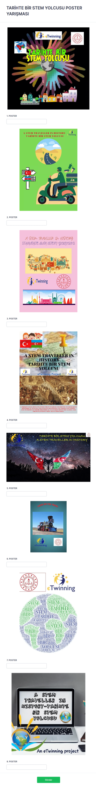 Tarihte Bir Stem Yolcusu Poster Form Şablonu