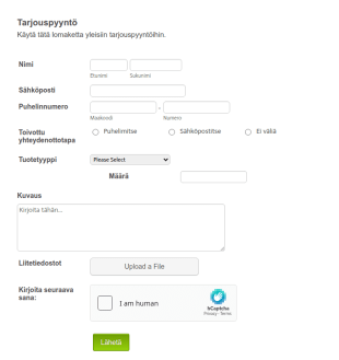 Tarjouspyyntö DH