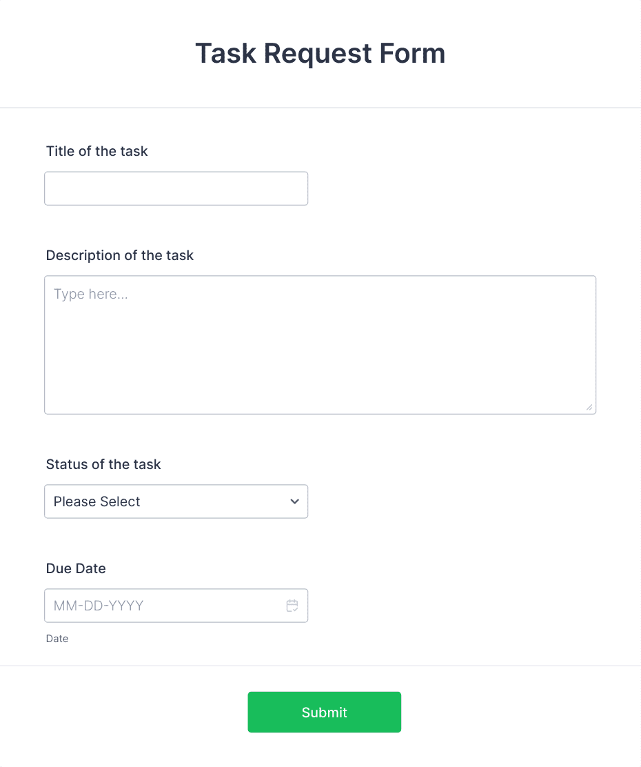 Task Request Form Template | Jotform