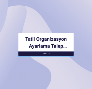 Tatil Ve Organizasyon Ayarlama Talep Form Template
