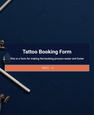 Tattoo Booking Form Template