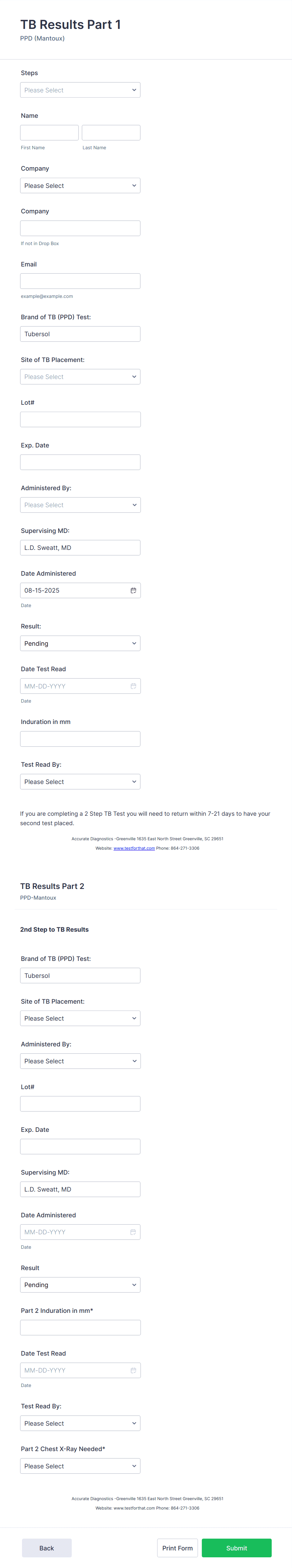 tb results tb results form template | jotform