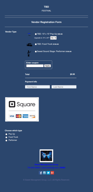 TBD Festival Form Template