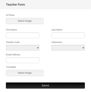 Teacher Timetable Form Template